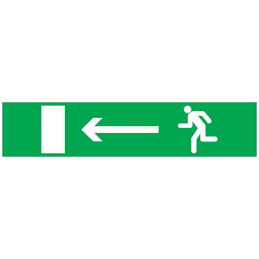 PANNEAU EVACUATION VERS SORTIE GAUCHE 330X75MM TALIAPLAST - 725423