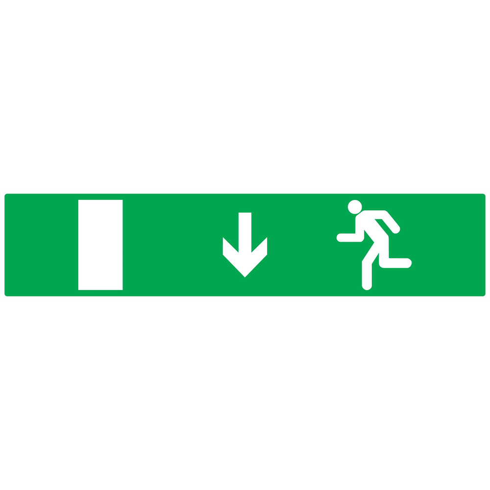 PANNEAU EVACUATION SORTIE BAS GAUCHE 330X75MM TALIAPLAST - 725425