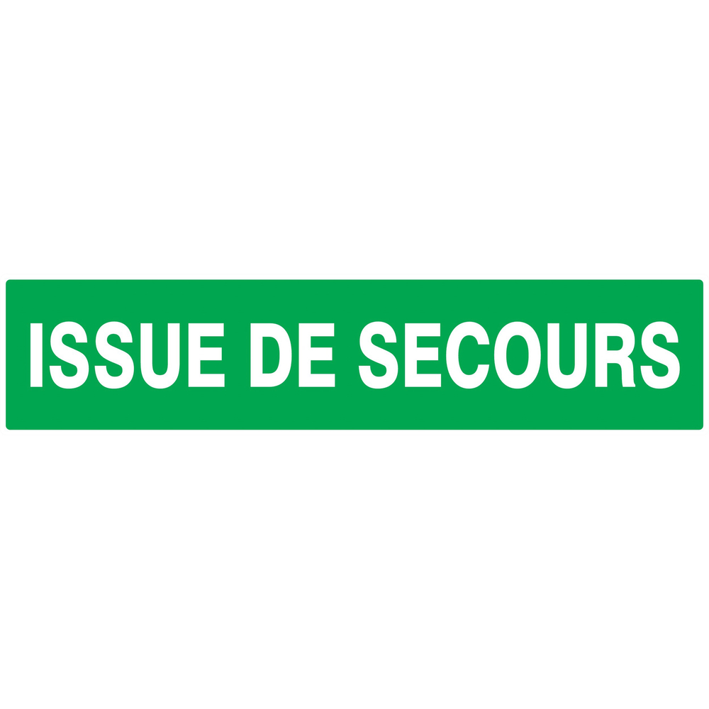 PANNEAU ISSUE DE SECOURS 330X75MM TALIAPLAST - 725431