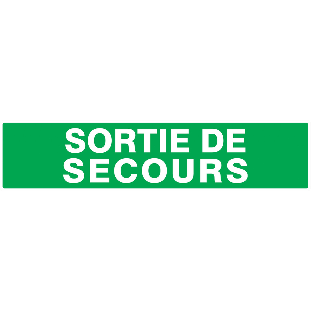PANNEAU SORTIE DE SECOURS 330X75MM TALIAPLAST - 725432