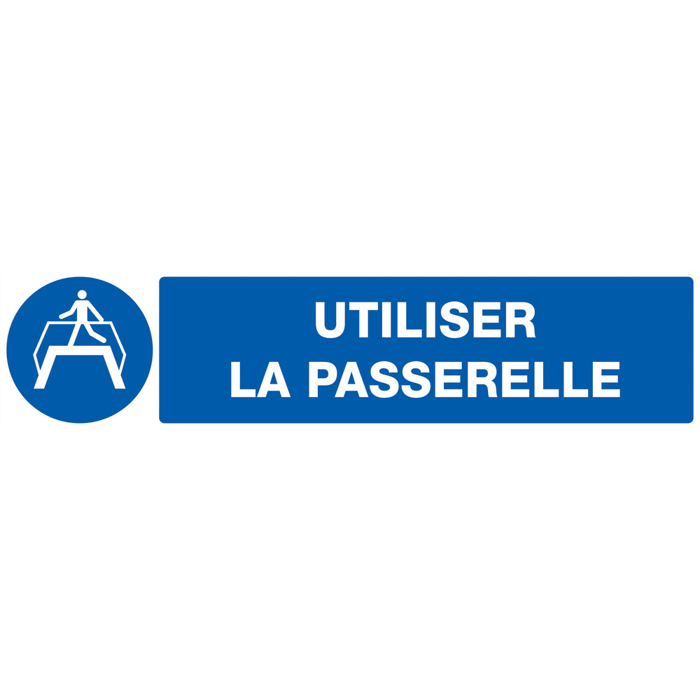 PANNEAU UTILISER LA PASSERELLE 330X75MM TALIAPLAST - 725511
