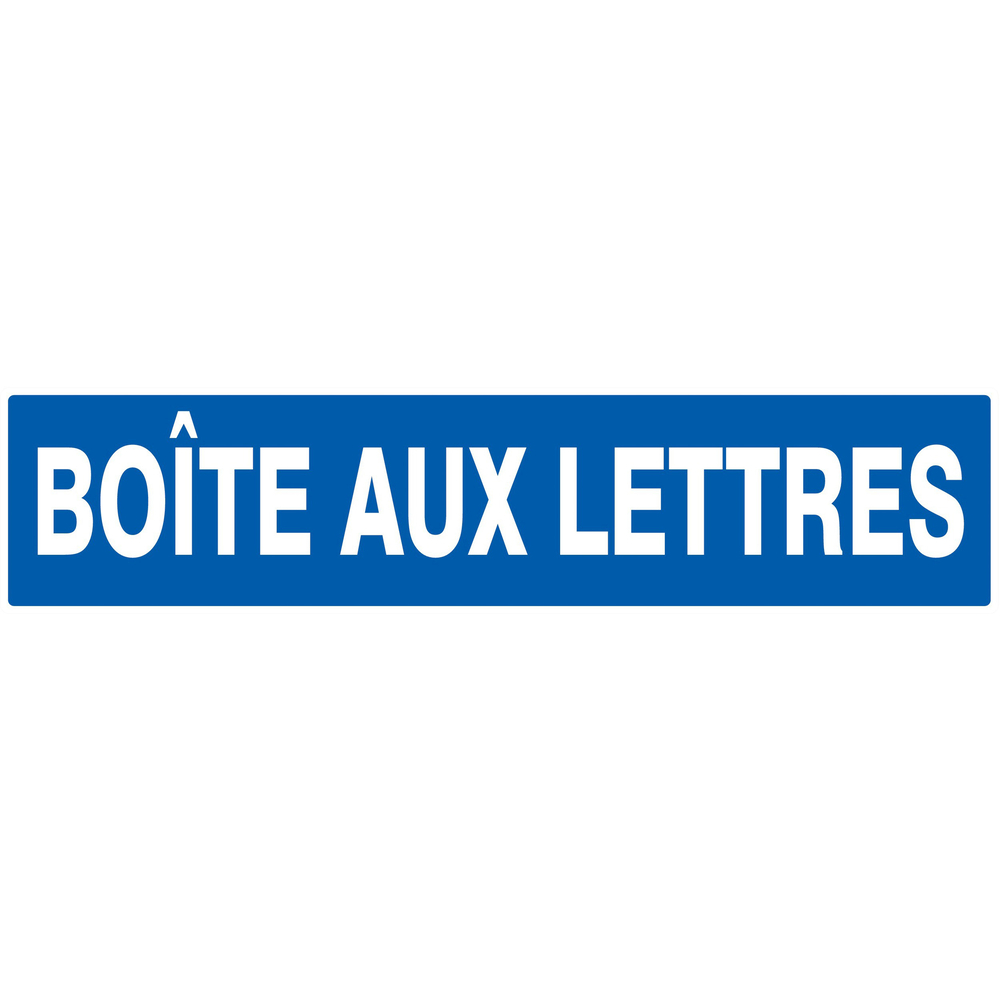 Panneau adhésif BOITE AUX LETTRES 330X75MM TALIAPLAST - 725609