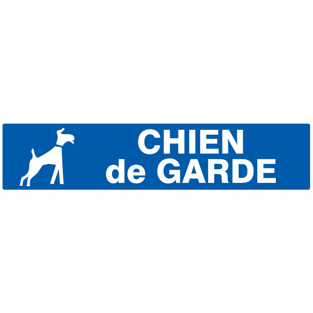 Panneau adhésif CHIEN DE GARDE 330X75MM TALIAPLAST - 725612