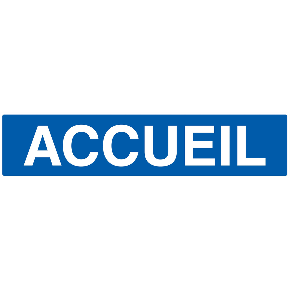 Panneau adhésif ACCUEIL 330X75MM TALIAPLAST - 725623