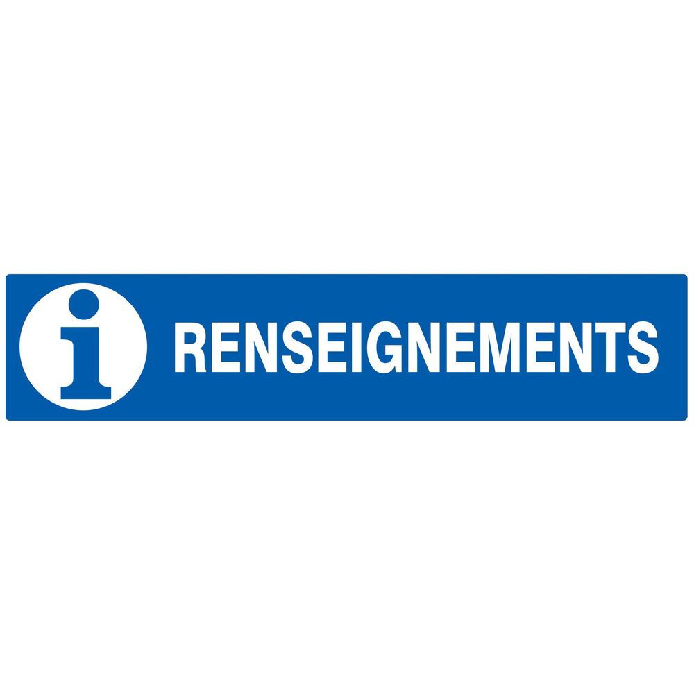 Renseignements 330x75mm TALIAPLAST - 725626