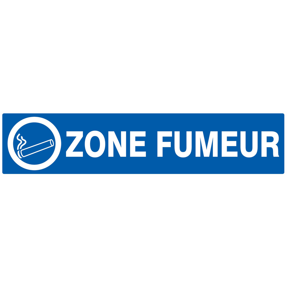 Panneau adhésif ZONE FUMEUR 330X75MM TALIAPLAST - 725633