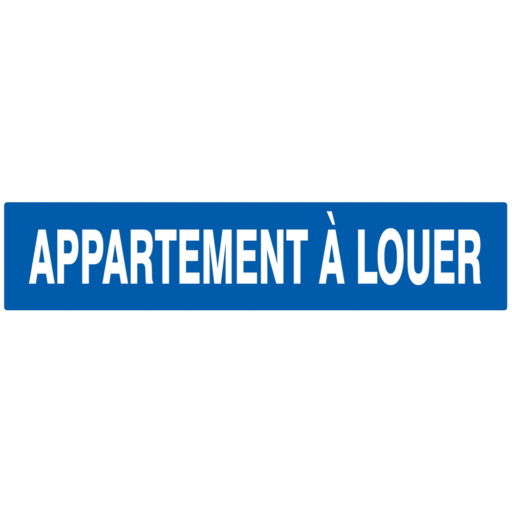 Panneau adhésif APPARTEMENT A LOUER 330X75MM TALIAPLAST - 725636