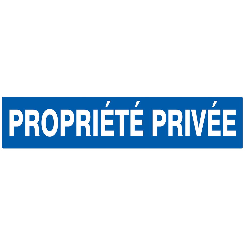 Panneau adhésif PROPRIETE PRIVEE 330X75MM TALIAPLAST - 725643