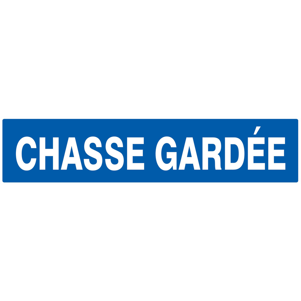 Panneau adhésif CHASSE GARDEE 330X75MM TALIAPLAST - 725644