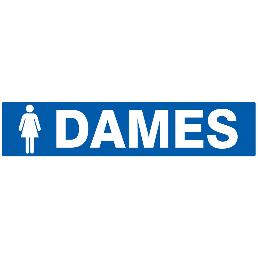 Panneau adhésif TOILETTES DAMES 330X75MM TALIAPLAST - 725647