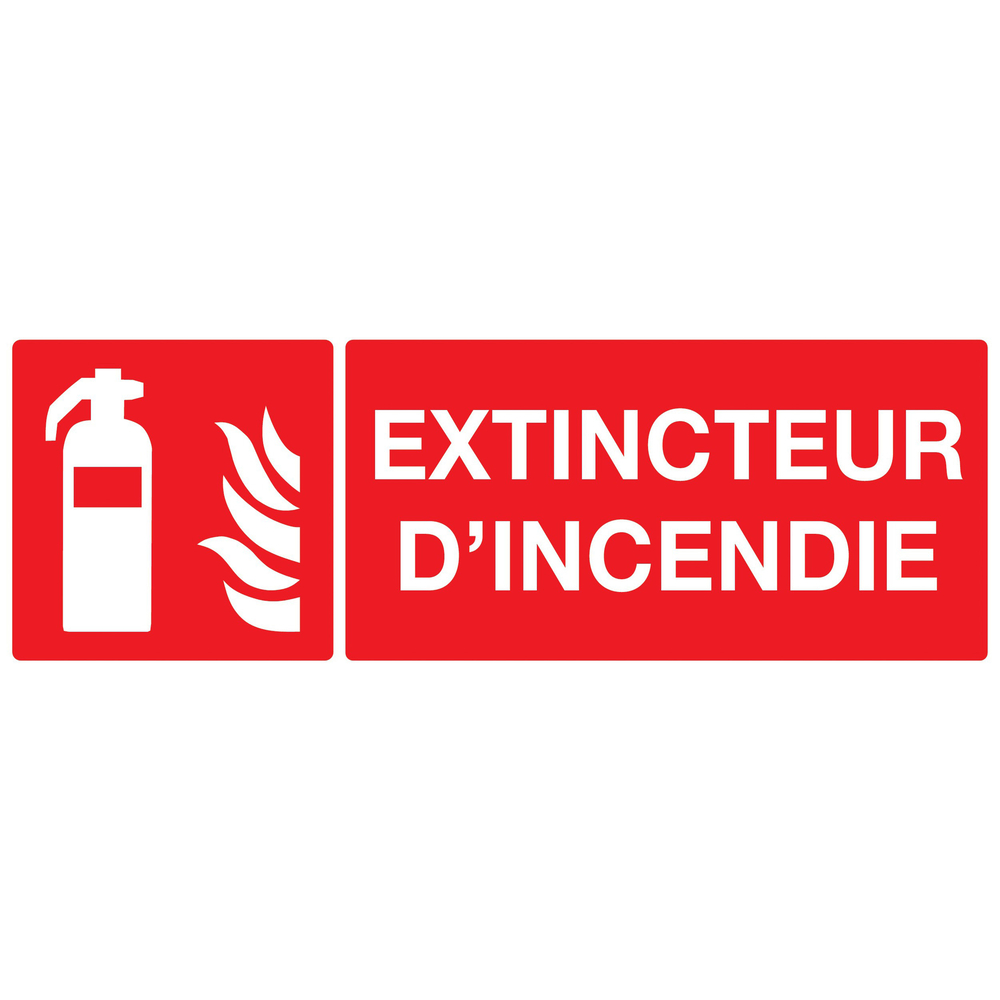 PANNEAU EXTINCTEUR D'INCENDIE 330X120MM TALIAPLAST - 726101