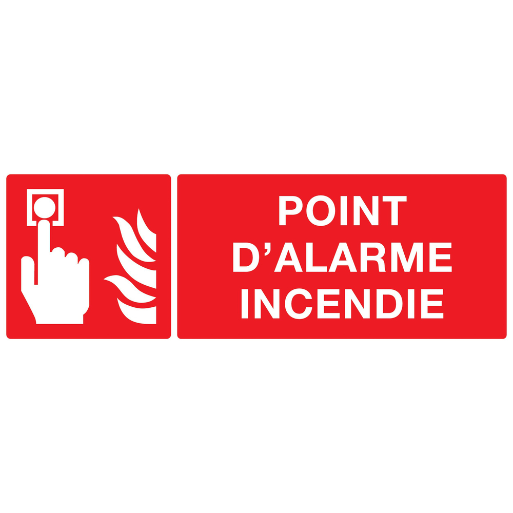 PANNEAU POINT D'ALARME INCENDIE 330X120MM TALIAPLAST - 726103