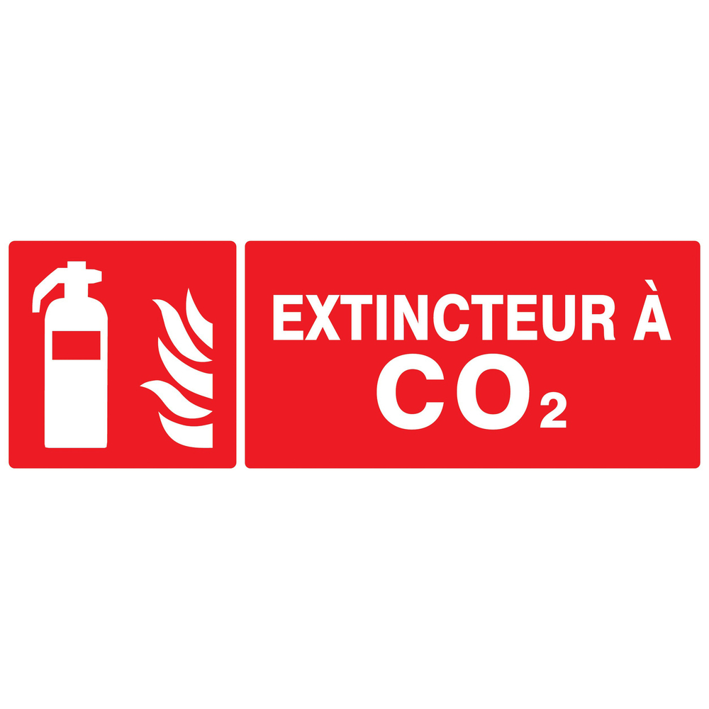 PANNEAU EXTINCTEUR A CO2 330X120MM TALIAPLAST - 726107