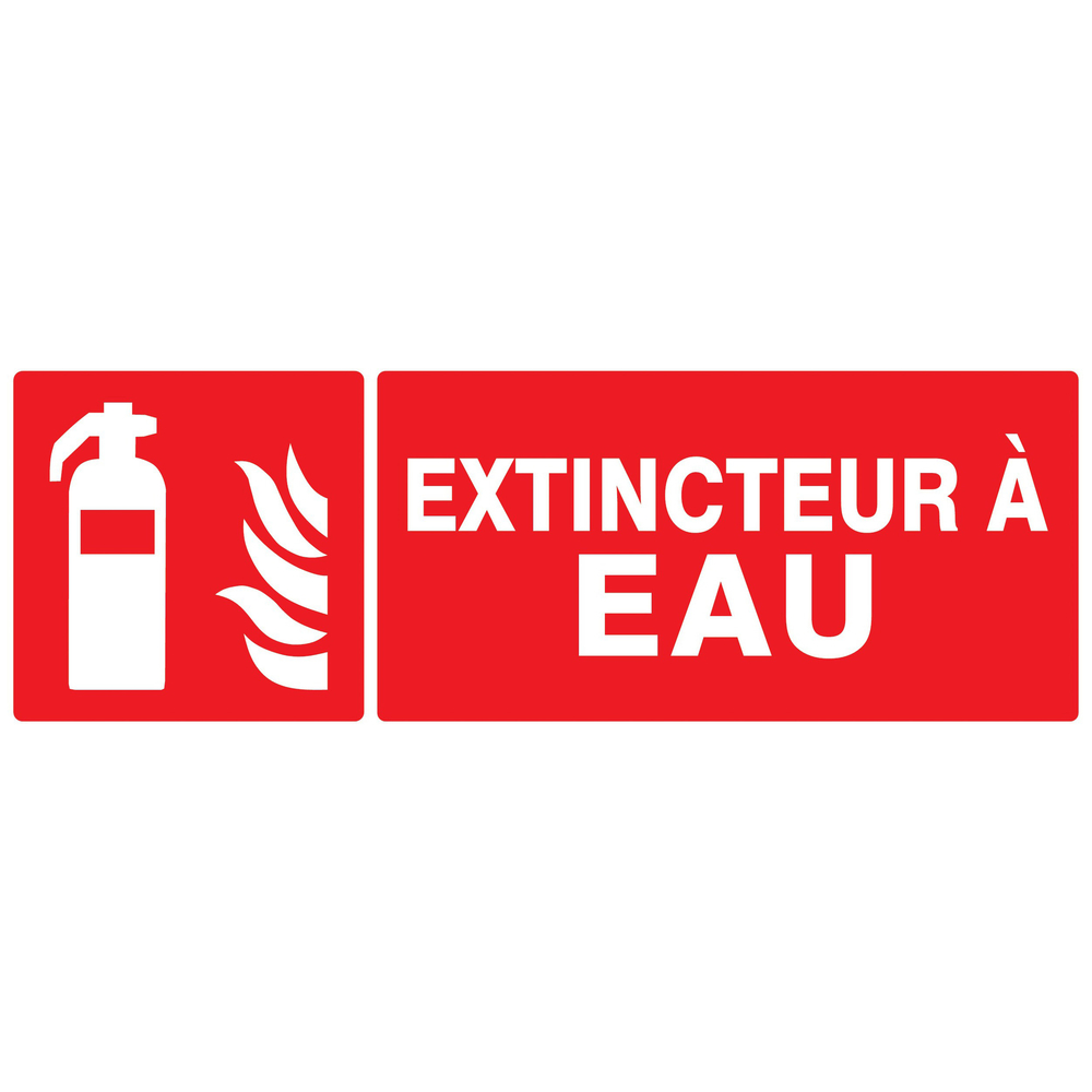 PANNEAU EXTINCTEUR A EAU 330X120MM TALIAPLAST - 726108