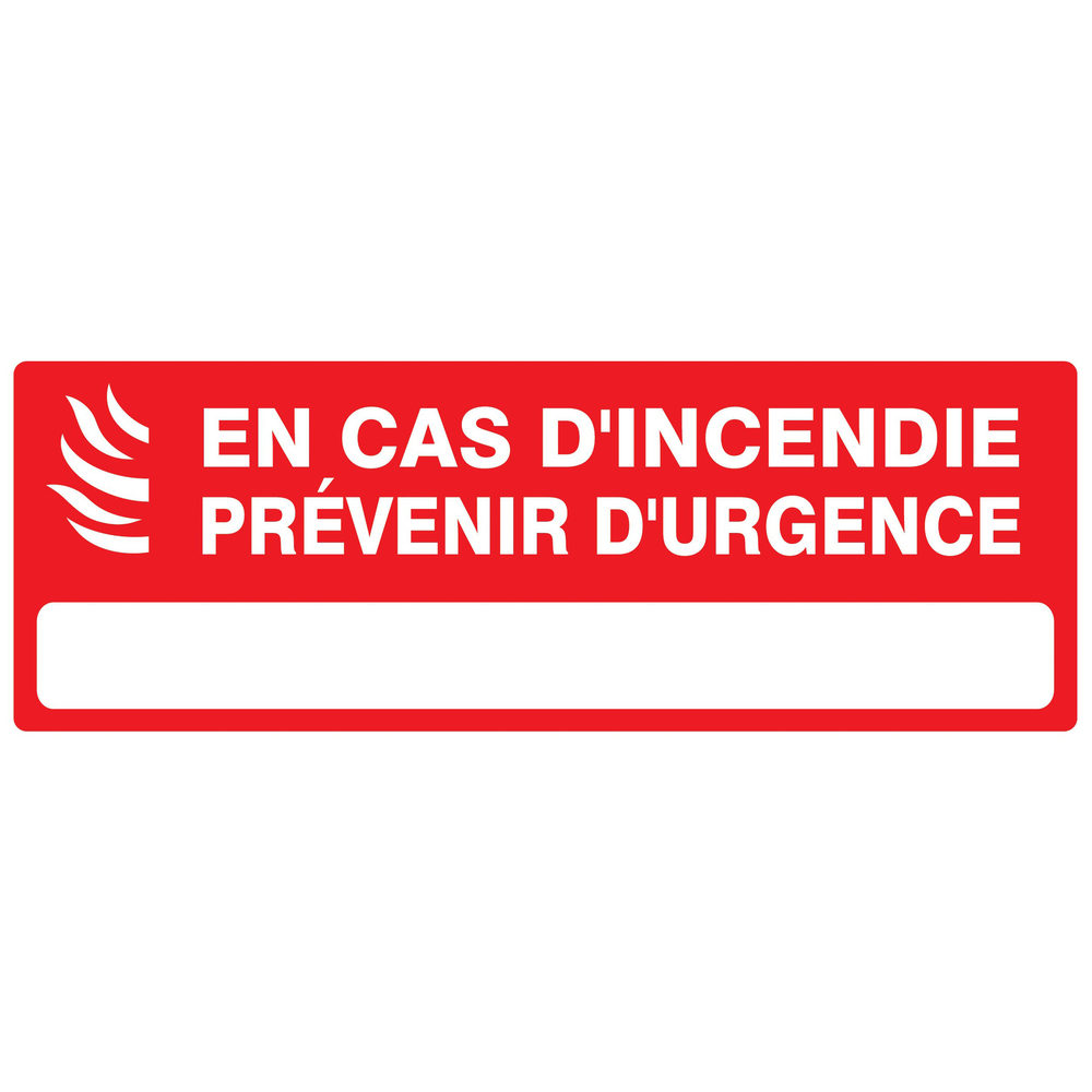 PANNEAU EN CAS D'ACCIDENT PREVENIR D'URGENCE 330X120MM TALIAPLAST - 726122