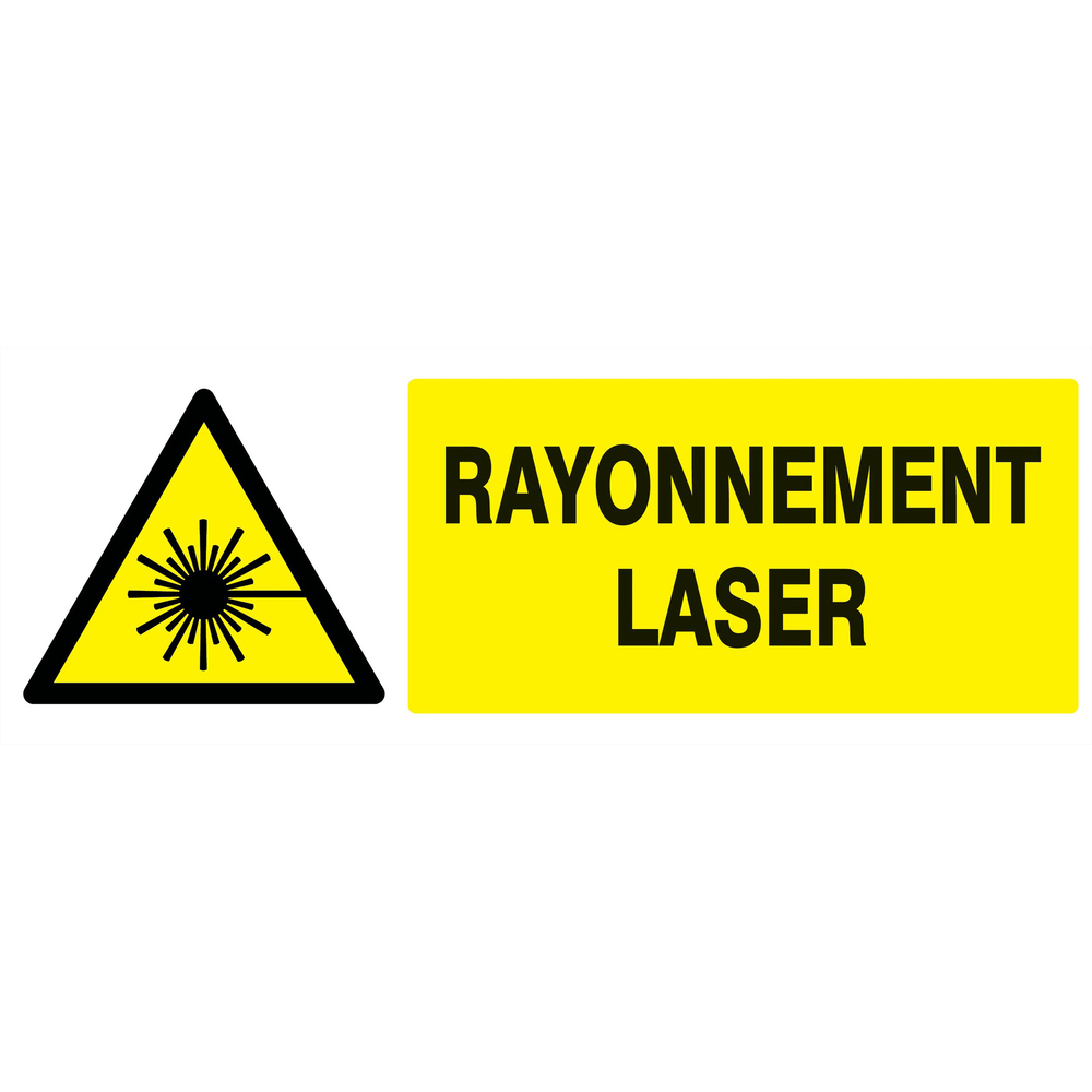 Danger, rayonnement laser 330x120mm TALIAPLAST - 726316