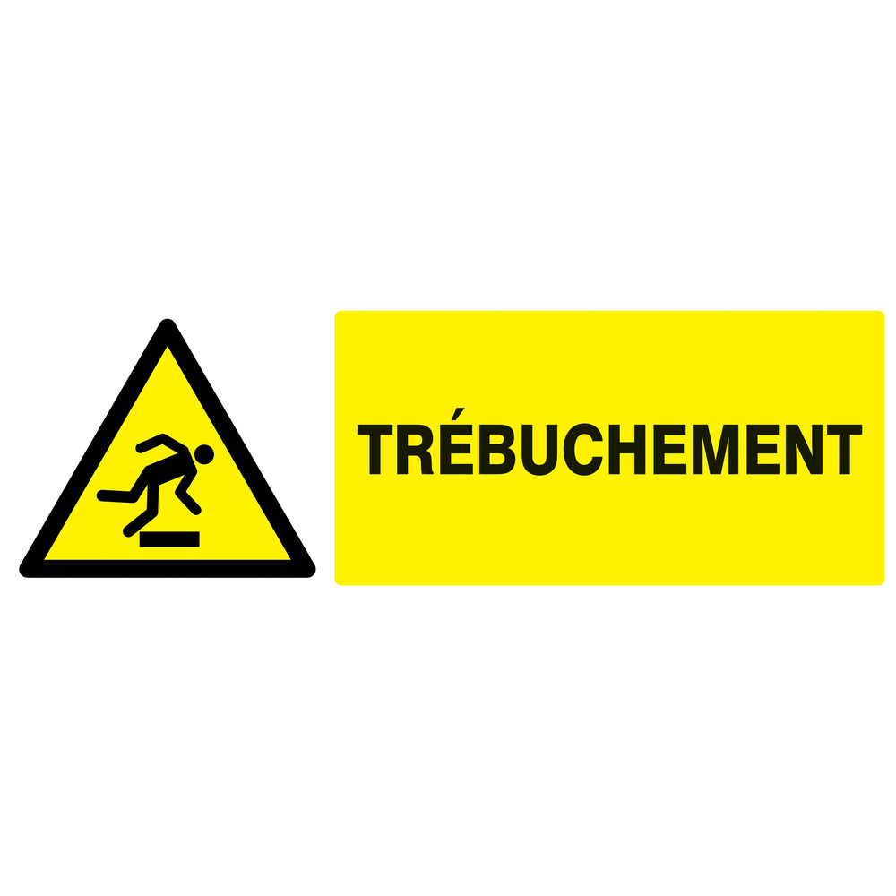 Panneau adhésif DANGER, TREBUCHEMENT 330X120MM TALIAPLAST - 726328
