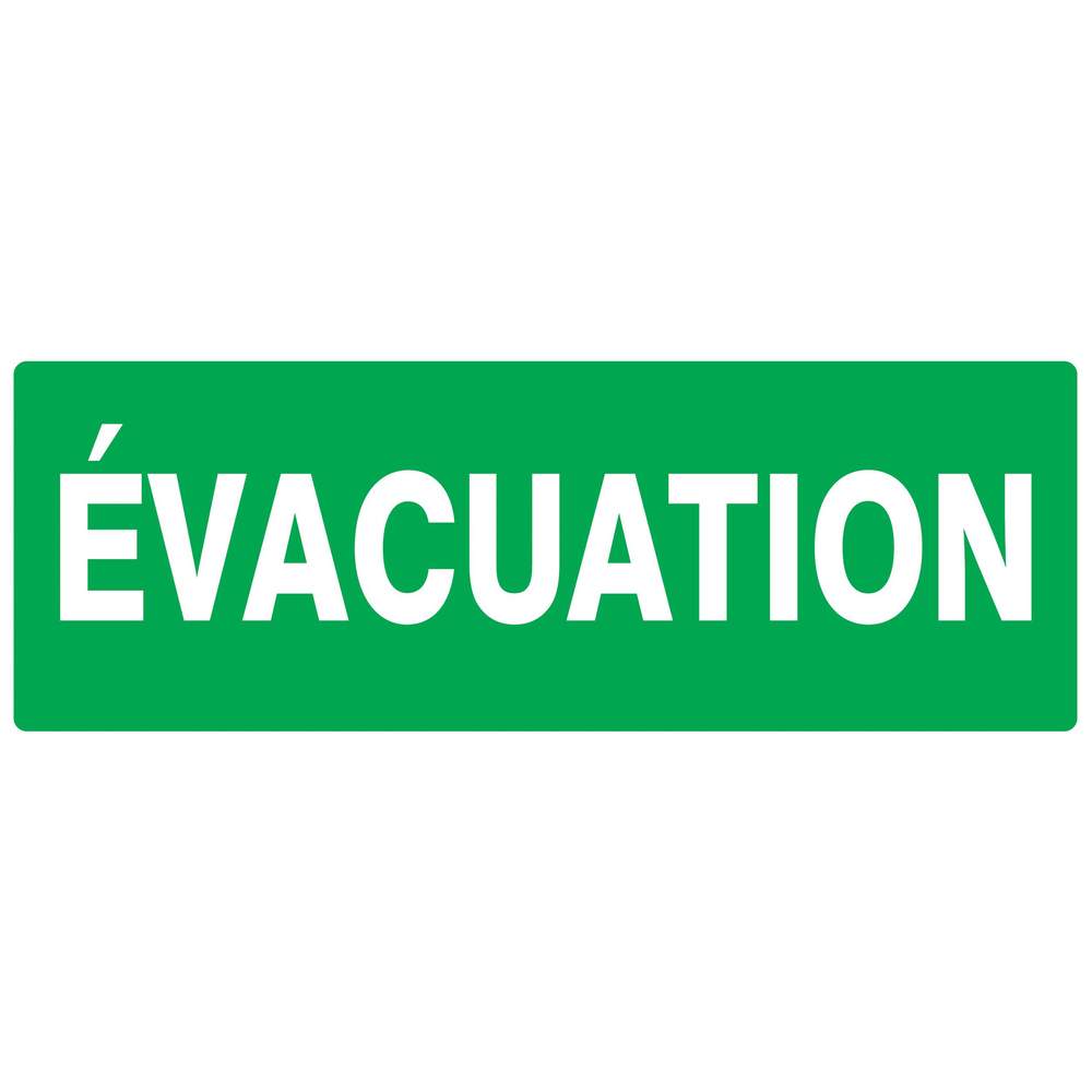 PANNEAU EVACUATION 330X120MM TALIAPLAST - 726418