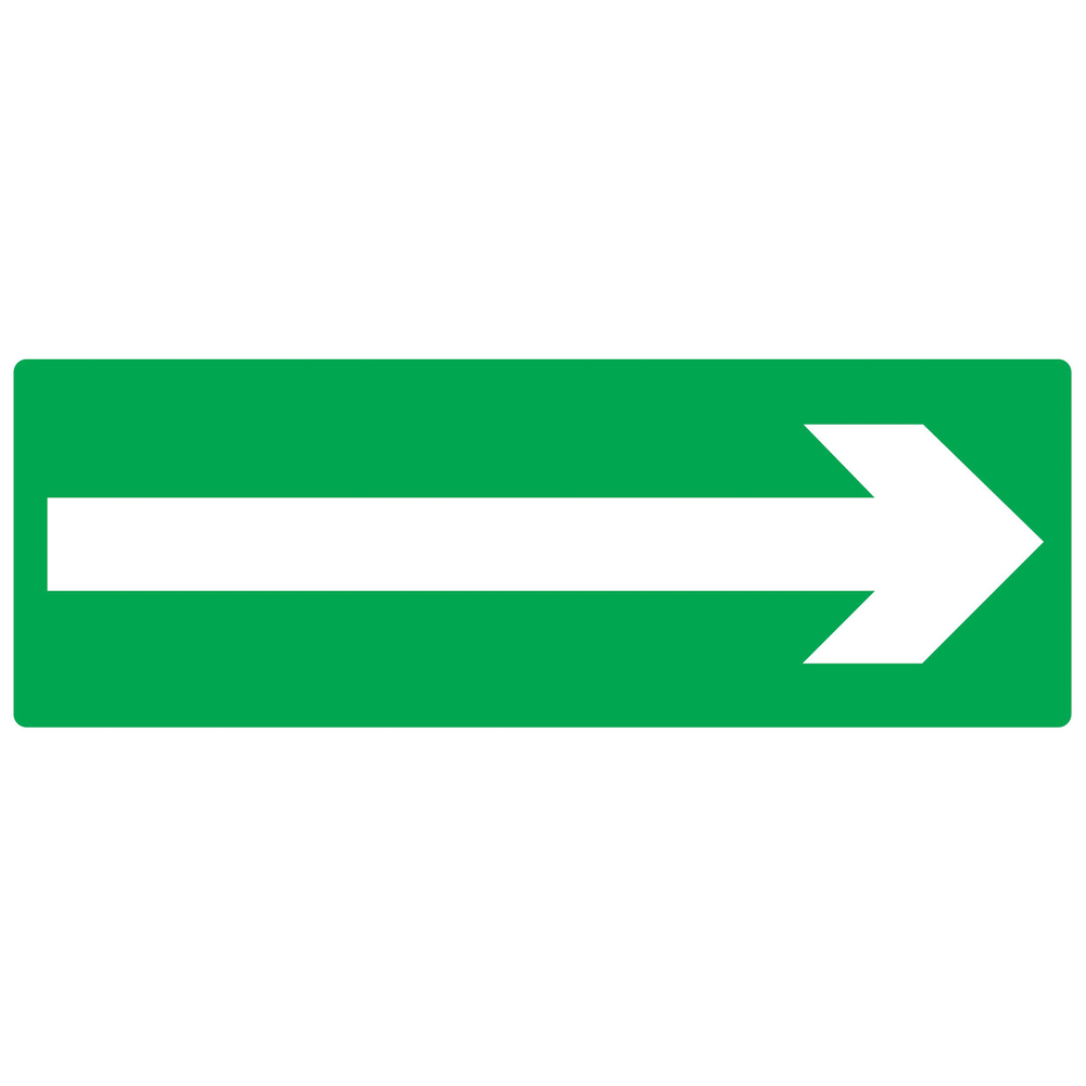 PANNEAU FLECHE (SECOURS) 330X120MM TALIAPLAST - 726420