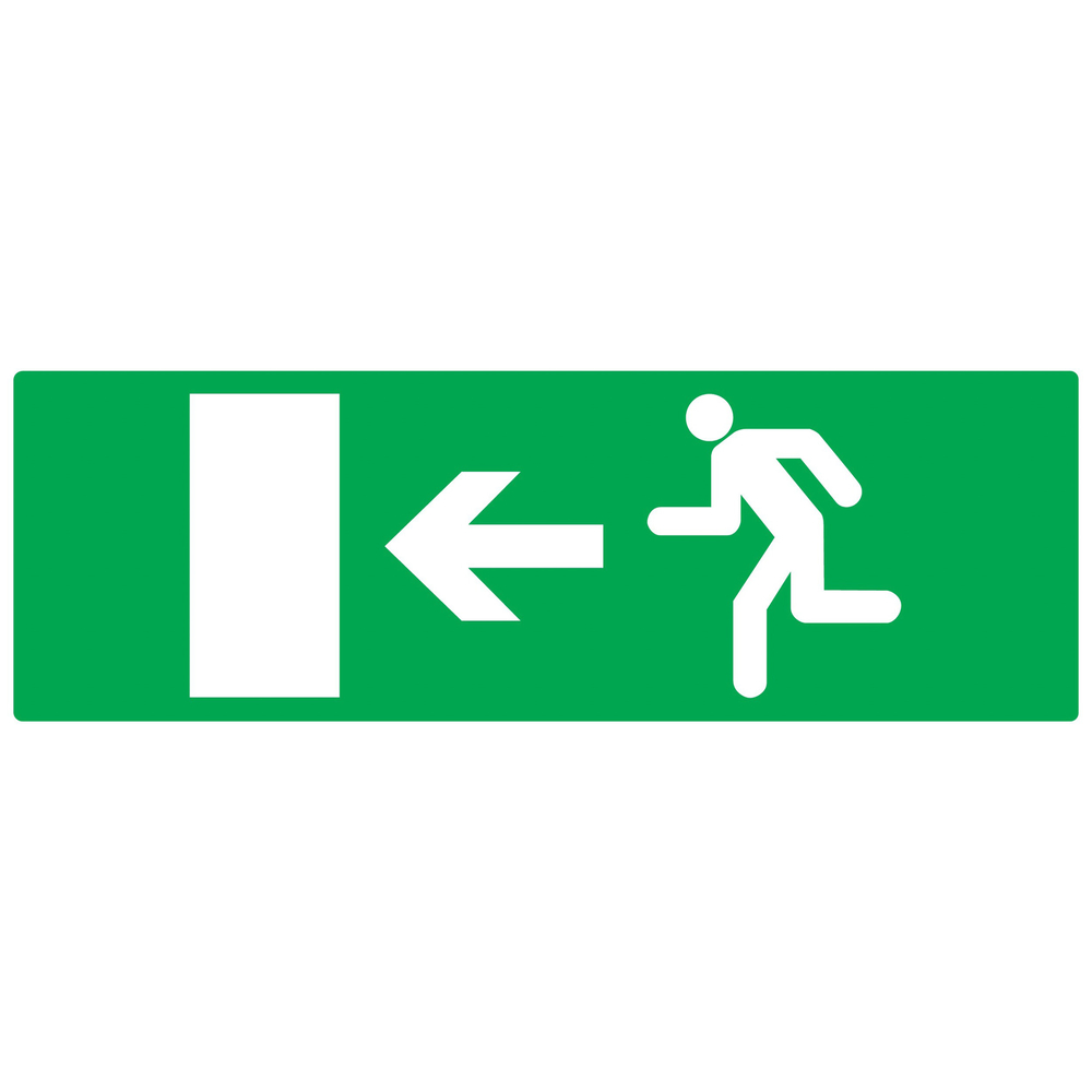 PANNEAU EVACUATION VERS SORTIE GAUCHE 330X120MM TALIAPLAST - 726424
