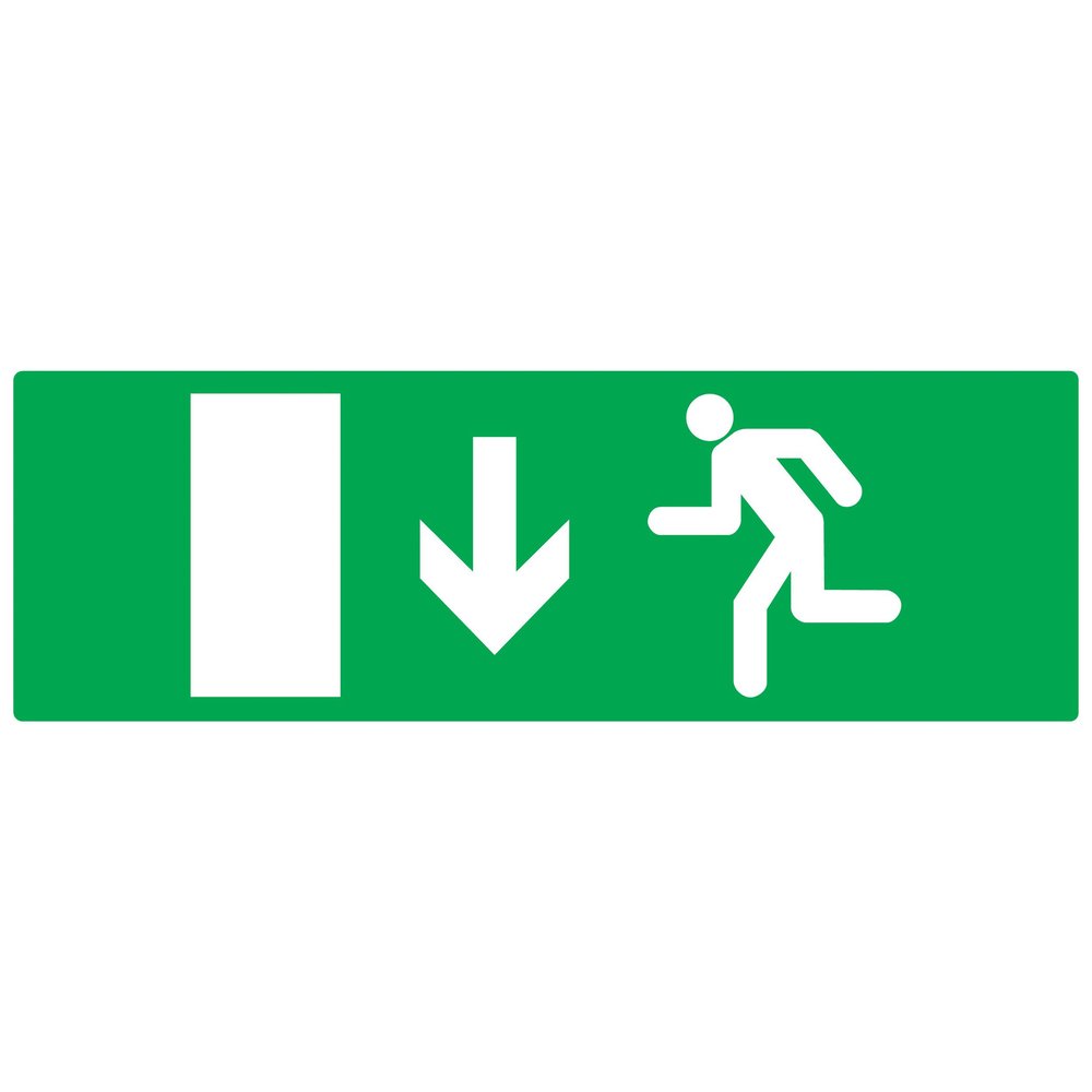 PANNEAU EVACUATION SORTIE BAS GAUCHE 330X120MM TALIAPLAST - 726426