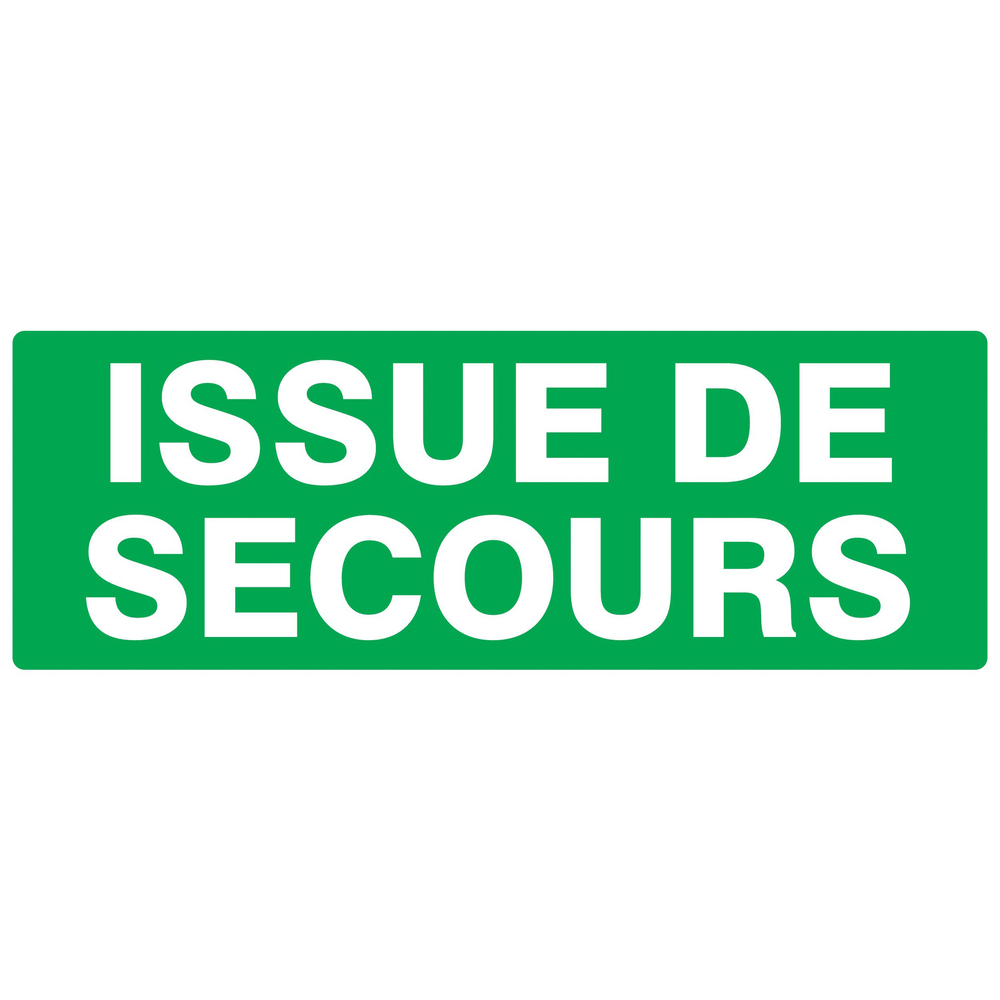 PANNEAU ISSUE DE SECOURS 330X120MM TALIAPLAST - 726432