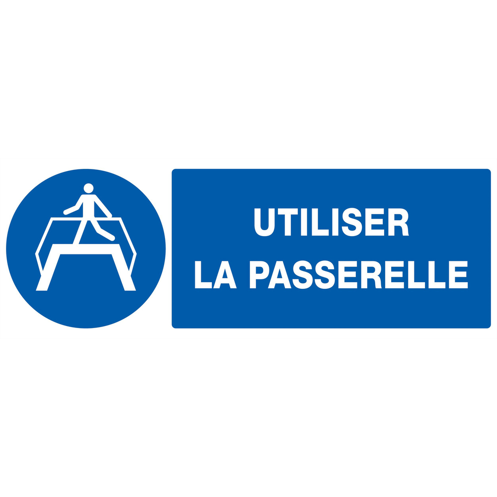 PANNEAU UTILISER LA PASSERELLE 330X120MM TALIAPLAST - 726511