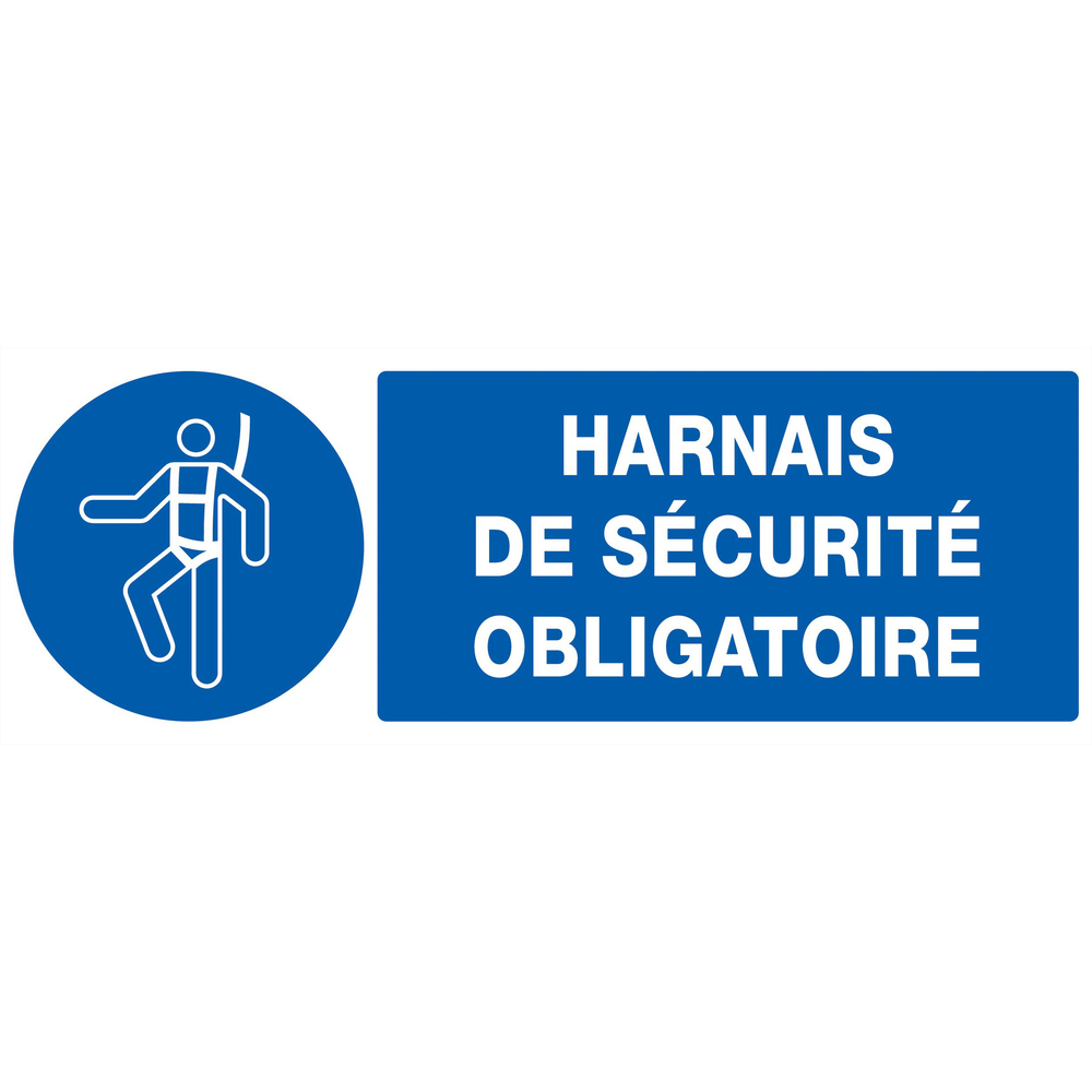 PANNEAU HARNAIS DE SECURITE OBLIGATOIRE 330X120MM TALIAPLAST - 726515