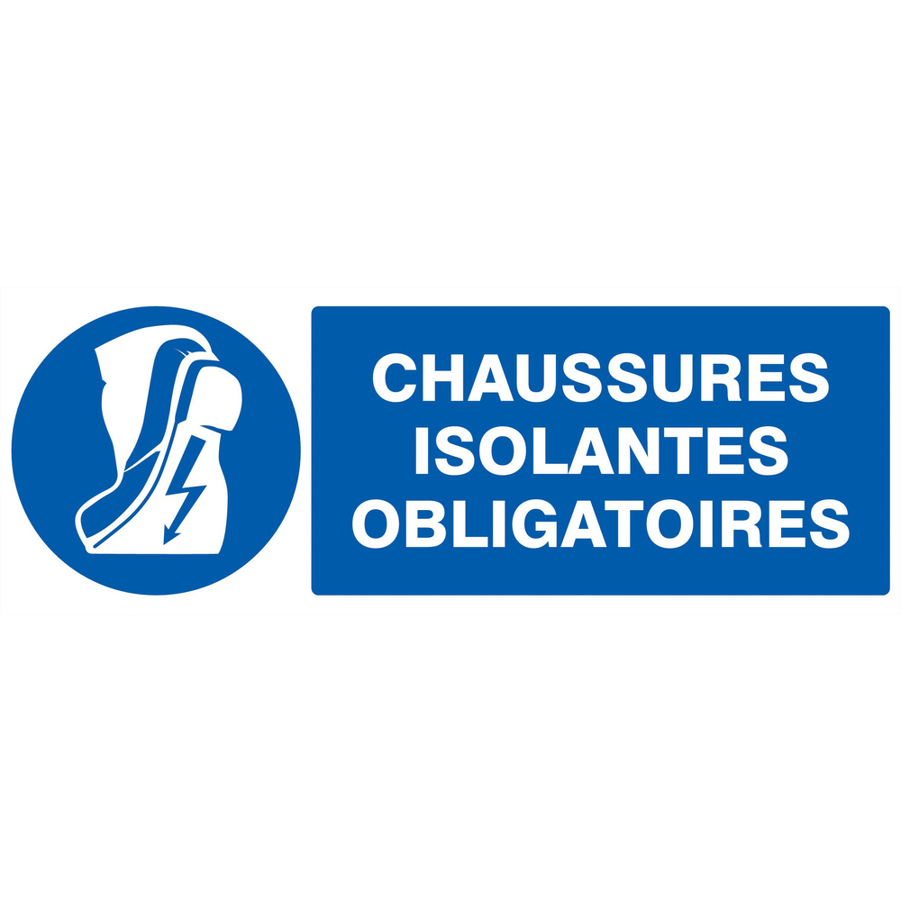 PANNEAU CHAUSSURES ISOLANTES OBLIGATOIRES 330X120MM TALIAPLAST - 726516
