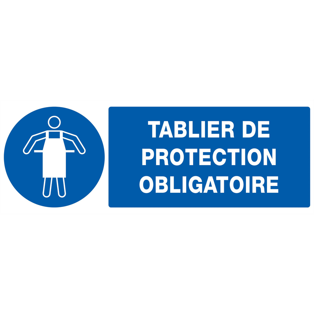 PANNEAU TABLIER DE PROTECTION OBLIGATOIRE 330X120MM TALIAPLAST - 726521