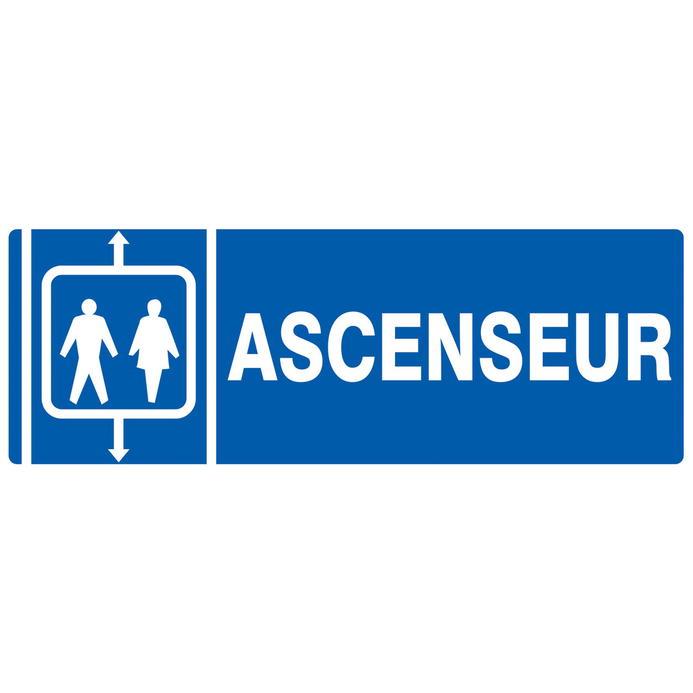 Panneau adhésif ASCENSEUR 330X120MM TALIAPLAST - 726601