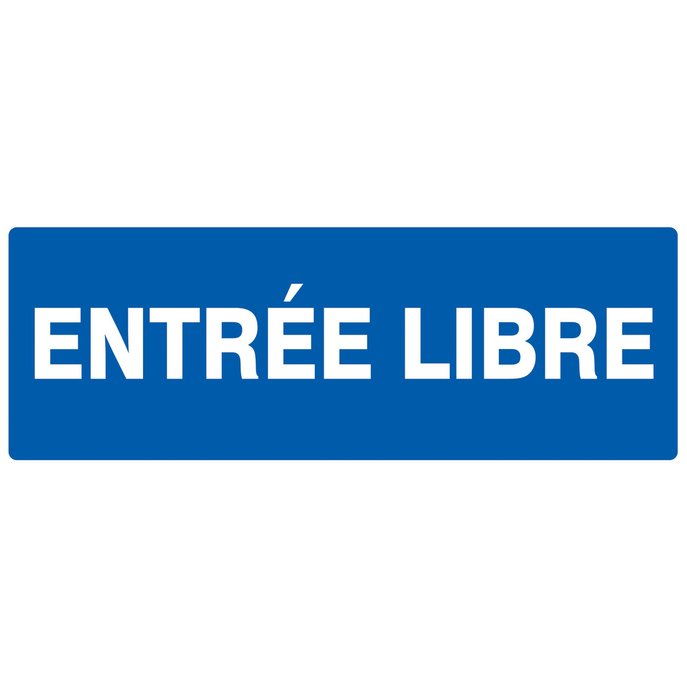 Panneau adhésif ENTREE LIBRE 330X120MM TALIAPLAST - 726615