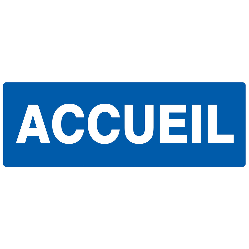 Panneau adhésif ACCUEIL 330X120MM TALIAPLAST - 726623