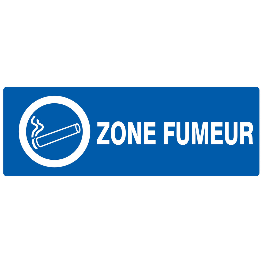 Panneau adhésif ZONE FUMEUR 330X120MM TALIAPLAST - 726633