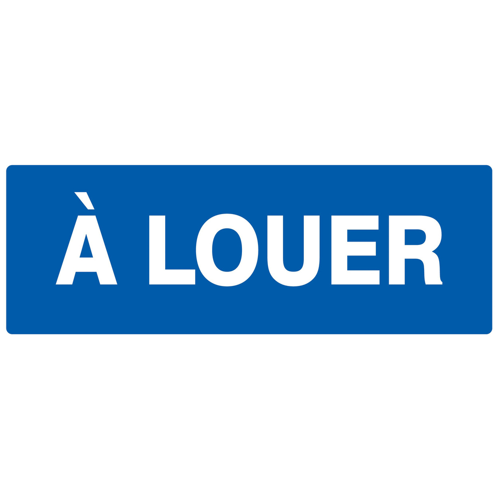 Panneau adhésif A LOUER 330X120MM TALIAPLAST - 726634