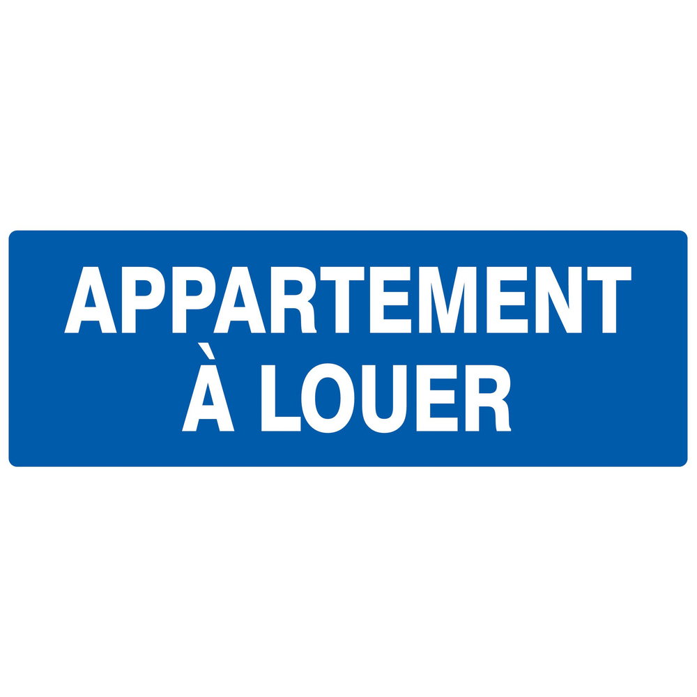 Panneau adhésif APPARTEMENT A LOUER 330X120MM TALIAPLAST - 726636