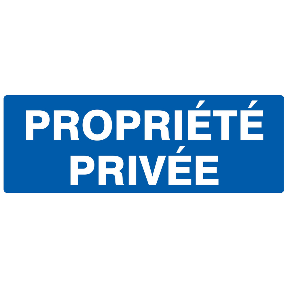 Panneau adhésif PROPRIETE PRIVEE 330X120MM TALIAPLAST - 726643