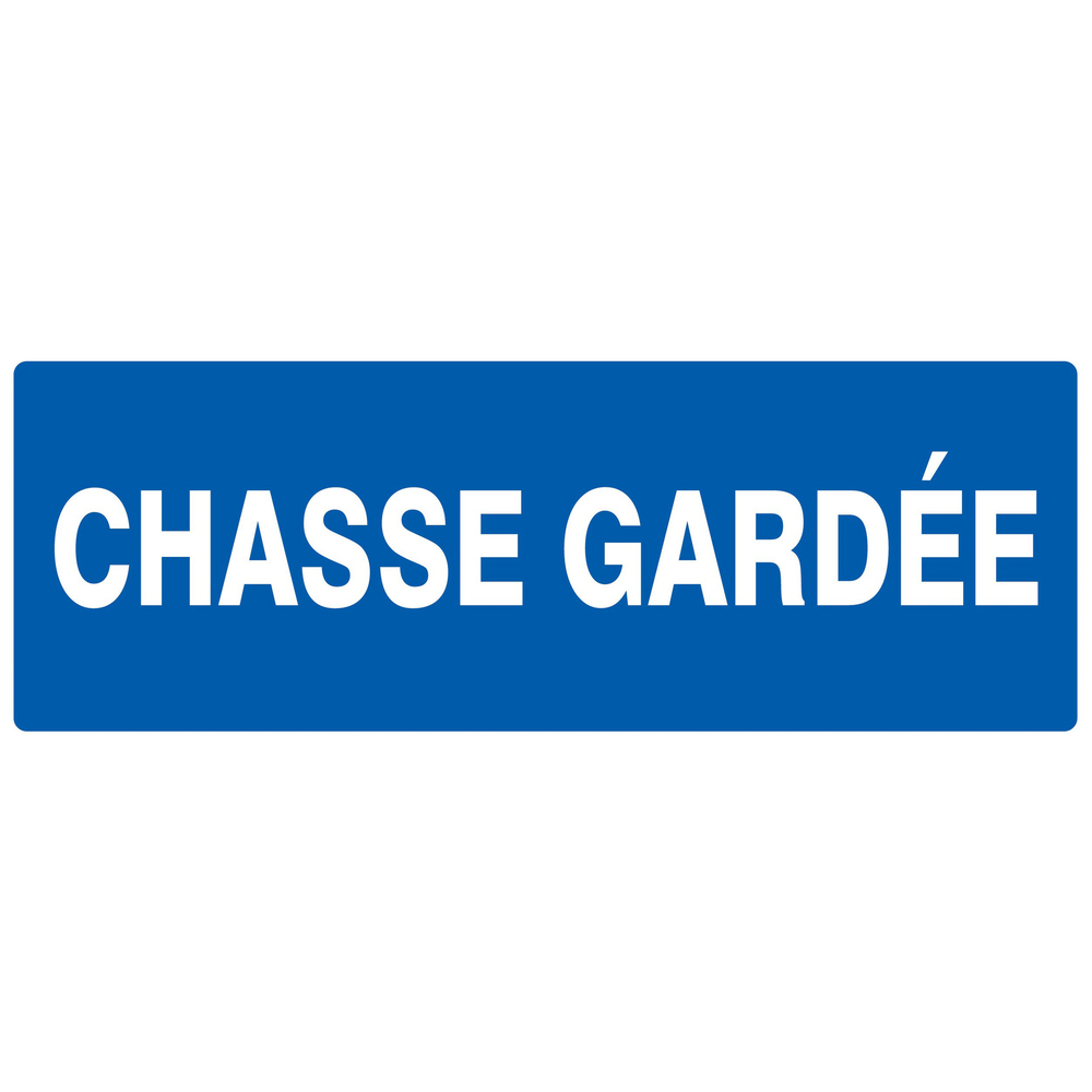 Panneau adhésif CHASSE GARDEE 330X120MM TALIAPLAST - 726644