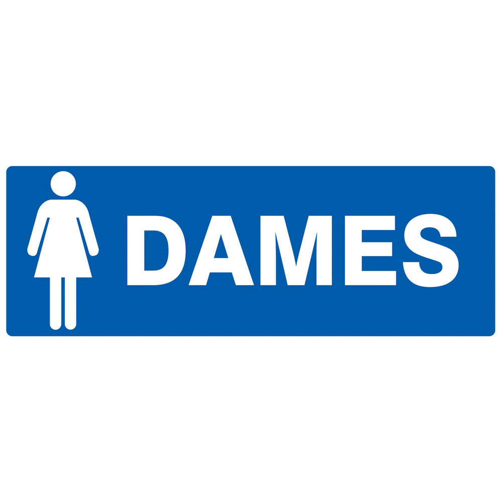 Panneau adhésif TOILETTES DAMES 330X120MM TALIAPLAST - 726647