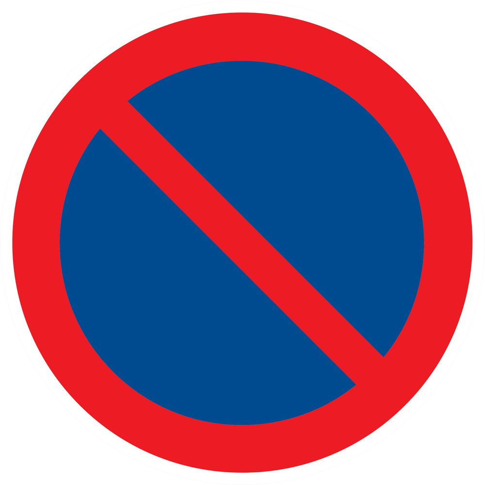 Panneau adhésif STATIONNEMENT INTERDIT Ø180MM TALIAPLAST - 727214