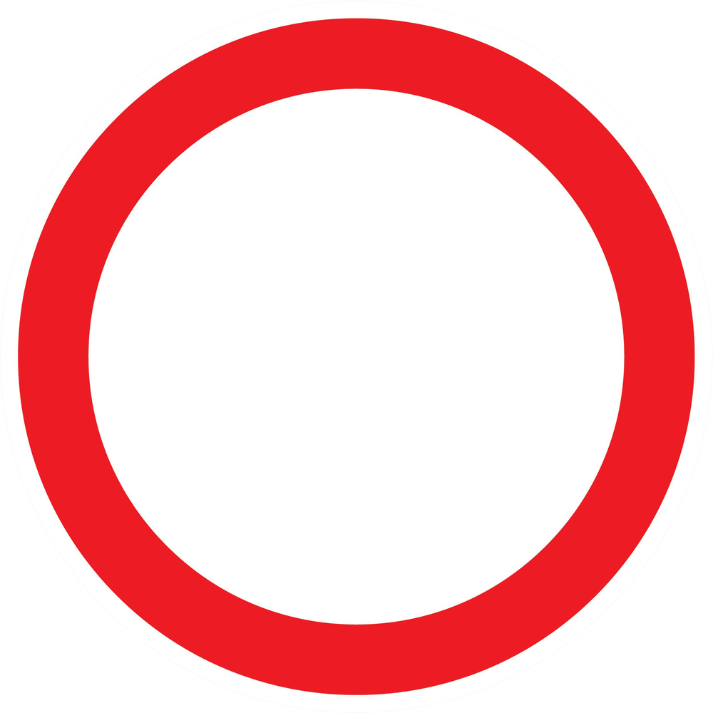 Panneau adhésif INTERDIT A TOUT VEHICULE Ø180MM TALIAPLAST - 727227