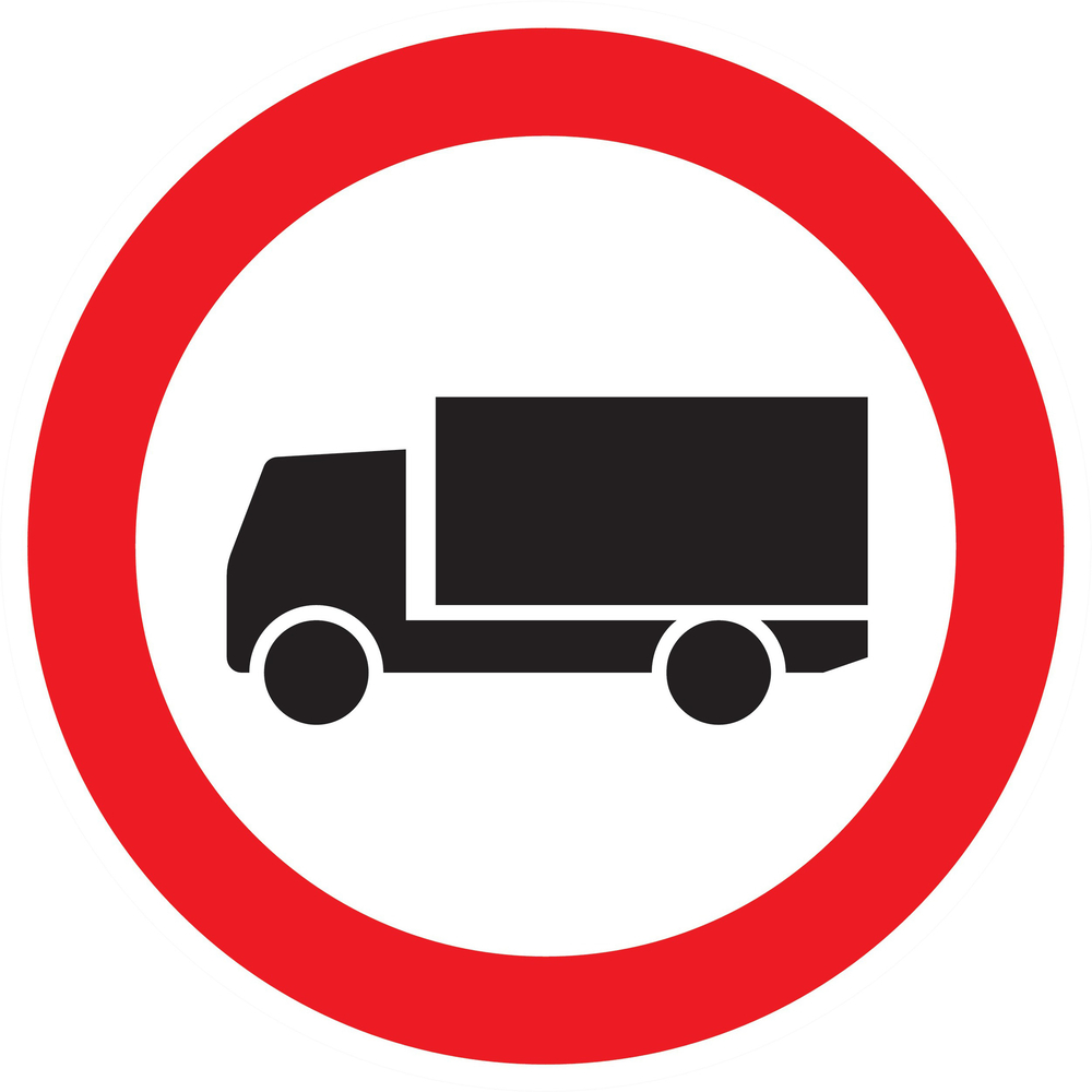 Panneau adhésif INTERDIT AUX POIDS LOURDS Ø180MM TALIAPLAST - 727284