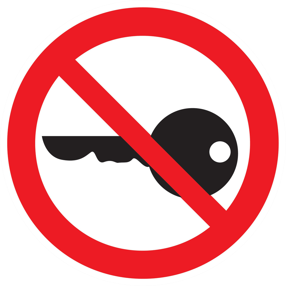 Panneau adhésif DEMARRAGE INTERDIT Ø180MM TALIAPLAST - 727323