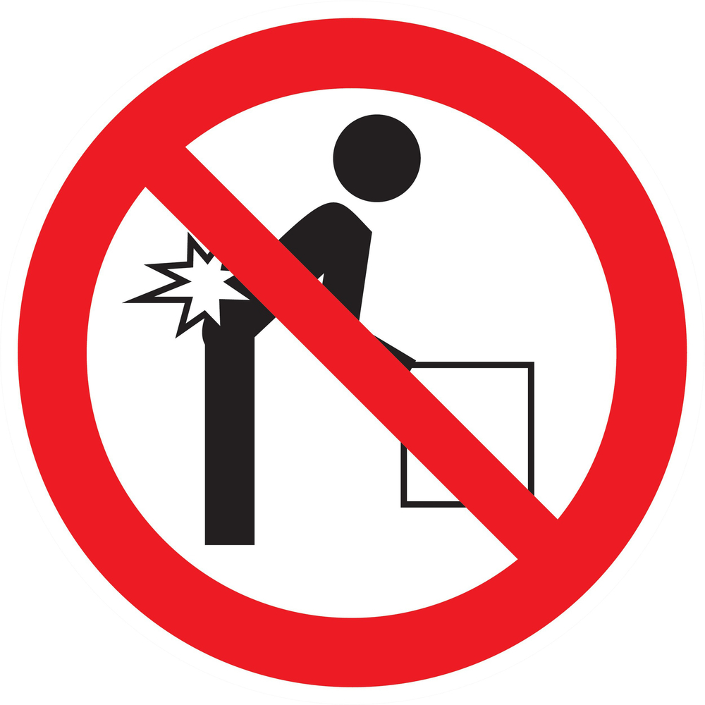 Panneau adhésif MAUVAISE POSITION POUR SOULEVER Ø180MM TALIAPLAST - 727335