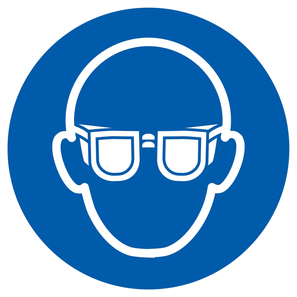 PANNEAU LUNETTES DE PROTECTION OBLIGATOIRES Ø180MM TALIAPLAST - 727501
