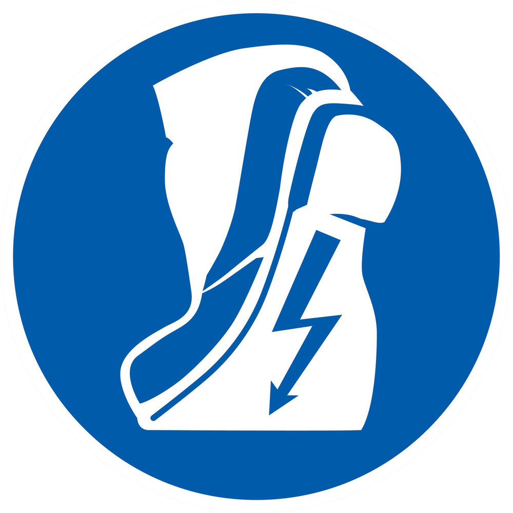 Panneau adhésif CHAUSSURES ISOLANTES OBLIGATOIRES Ø180MM TALIAPLAST - 727503