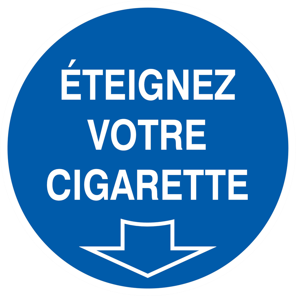 PANNEAU ETEIGNEZ VOTRE CIGARETTE Ø180MM TALIAPLAST - 727519