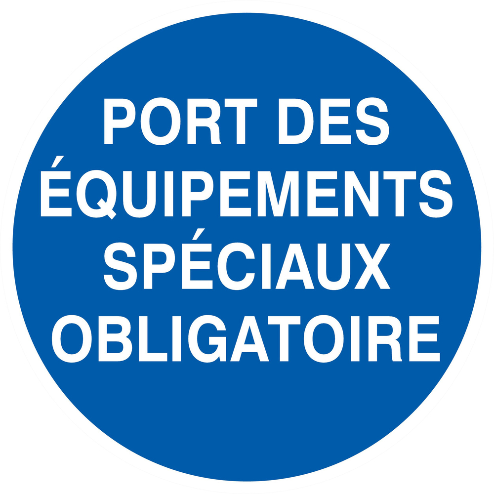 PANNEAU PORT DES EQUIPEMENTS SPECIAUX OBLIGATOIRE Ø180MM TALIAPLAST - 727533
