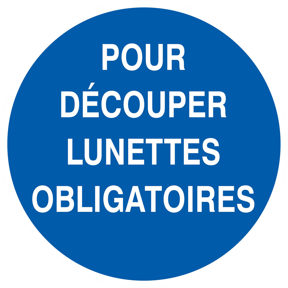 PANNEAU POUR DECOUPER LUNETTES OBLIGATOIRES Ø180MM TALIAPLAST - 727534