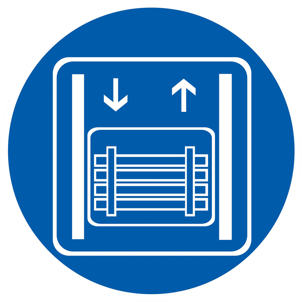 Panneau adhésif TRANSPORT DE MARCHANDISES EXCLUSIVEMENT Ø180MM TALIAPLAST - 727569